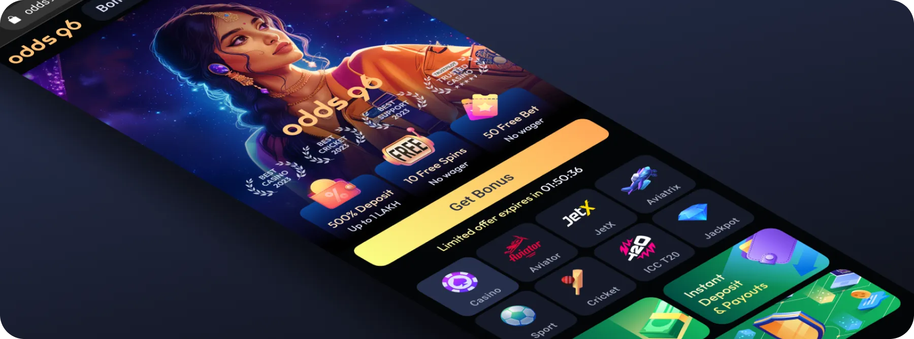 odds96 main page
