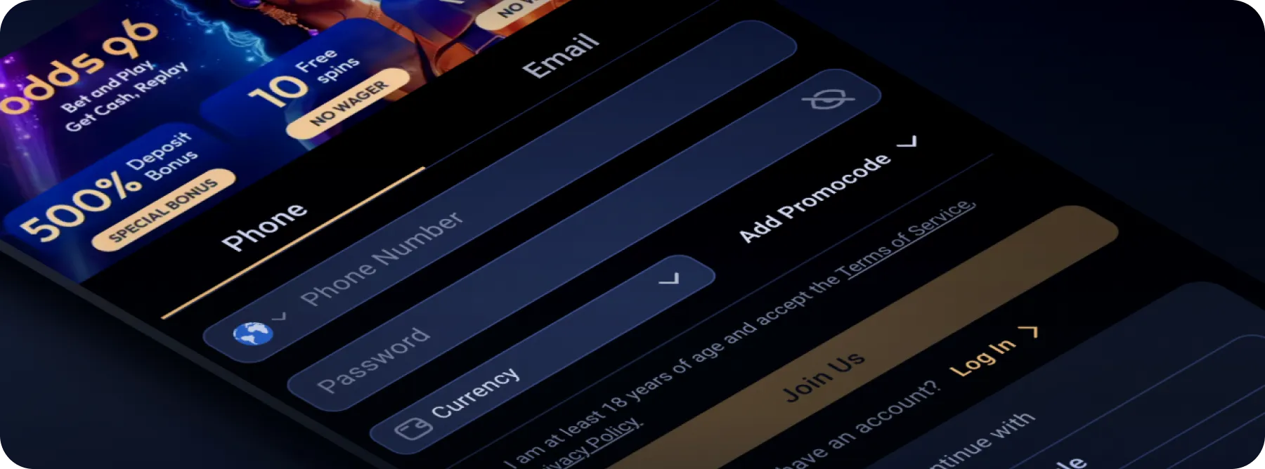 odds96 registration
